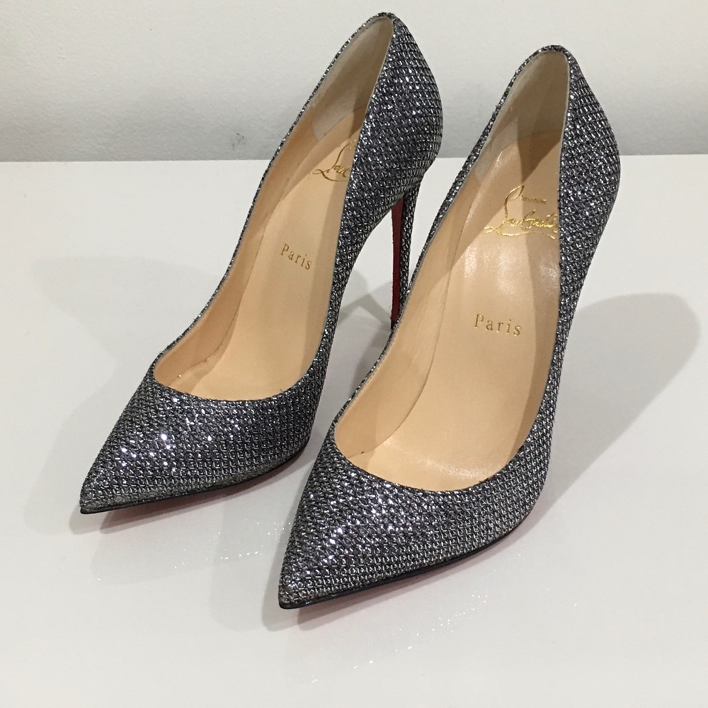 Authentic Christian Louboutin Glitter Pigalle Pump - Picture 8 of 8